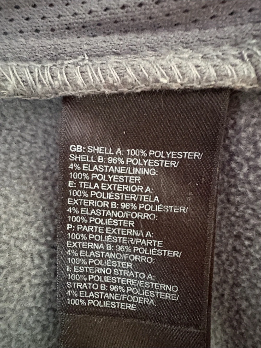 The North Face Men's Two-Tone Gray Softshell Jacket Size XL